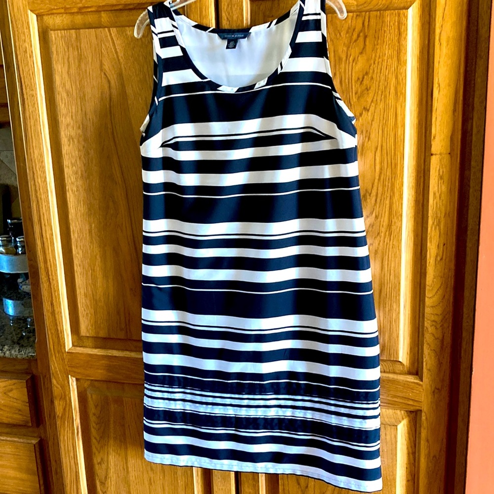 Tommy Hilfiger navy and white striped dress